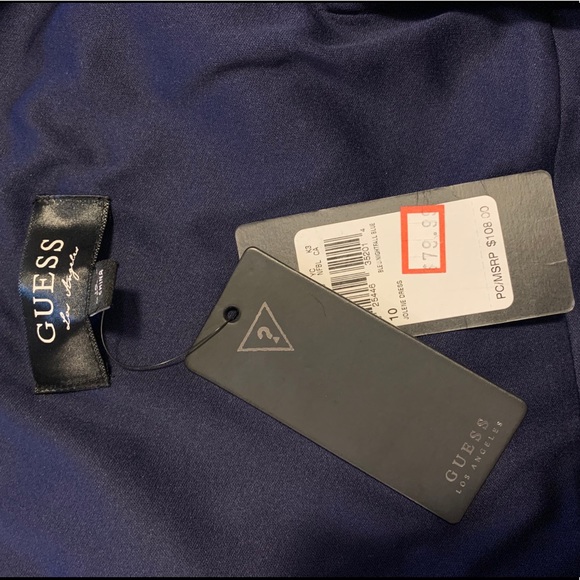 BNWT Guess Gorgeous Navy Blue Dress - Picture 4 of 5